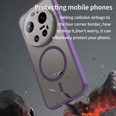 Husa de protectie Techsuit HaloFrost II MagSafe compatibil cu Xiaomi 17 Ultra, Mov