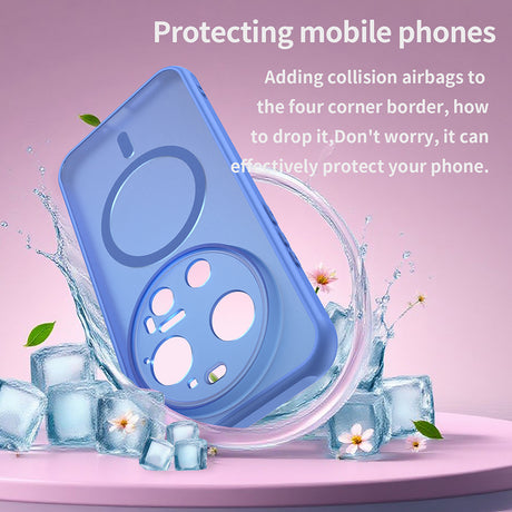 Husa de protectie Techsuit HaloFrost II MagSafe compatibil cu Xiaomi 17 Ultra, Albastru Cer