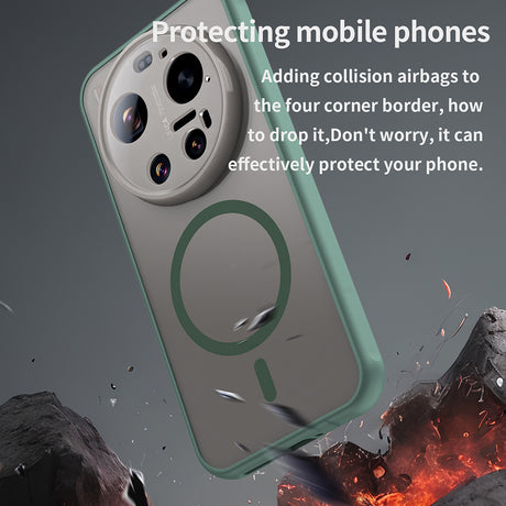 Husa de protectie Techsuit HaloFrost II MagSafe compatibil cu Xiaomi 17 Ultra, Verde