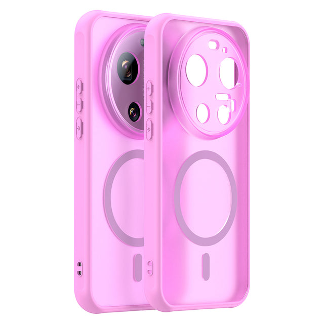 Husa de protectie Techsuit HaloFrost II MagSafe compatibil cu Xiaomi 17 Ultra, Roz