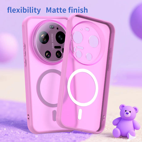 Husa de protectie Techsuit HaloFrost II MagSafe compatibil cu Xiaomi 17 Ultra, Roz