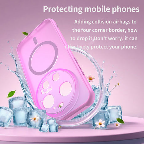 Husa de protectie Techsuit HaloFrost II MagSafe compatibil cu Xiaomi 17 Ultra, Roz
