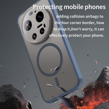 Husa de protectie Techsuit HaloFrost II MagSafe compatibil cu Xiaomi 17 Ultra, Bleumarin