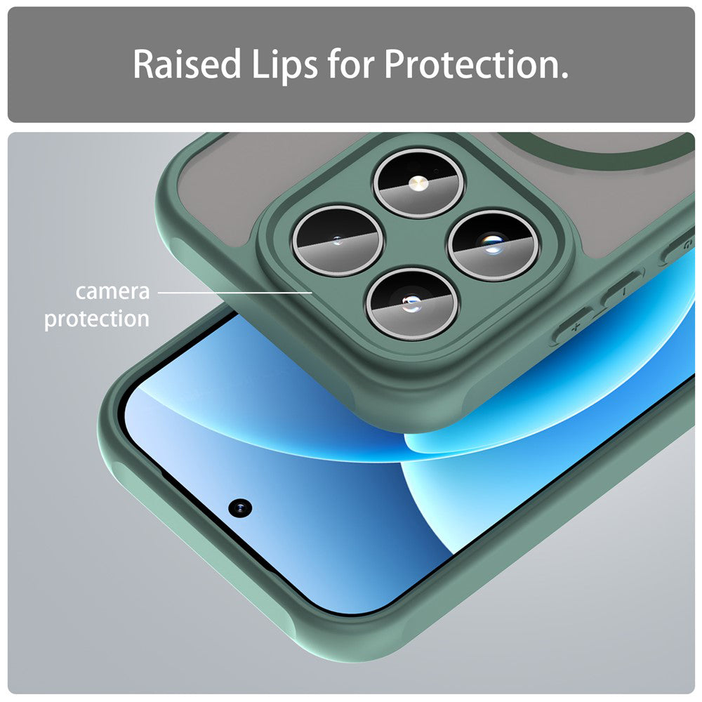 Husa de protectie Techsuit HaloFrost II MagSafe compatibil cu Xiaomi 17, Verde