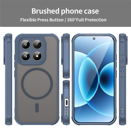 Husa de protectie Techsuit HaloFrost II MagSafe compatibil cu Xiaomi 17, Bleumarin