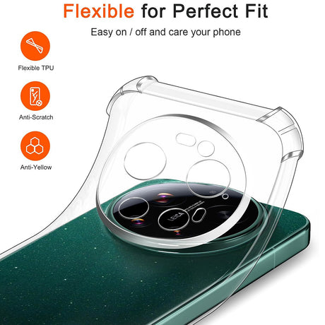 Husa de protectie Techsuit Shockproof Clear Silicone MagSafe compatibil cu Xiaomi 17 Ultra, Transparent