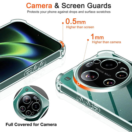 Husa de protectie Techsuit Shockproof Clear Silicone MagSafe compatibil cu Xiaomi 17 Ultra, Transparent