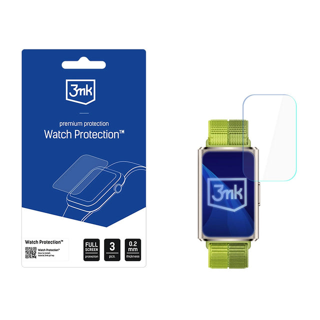 Folie de protectie smartwatch 3mk Watch Protection ARC (set de 3) compatibil cu Huawei Band 11 Pro, Transparent