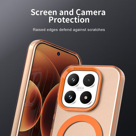 Husa de protectie Techsuit CandyCase MagSafe compatibil cu Xiaomi 17, Portocaliu