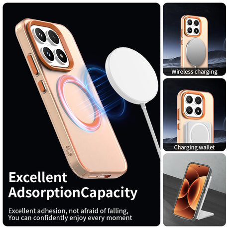 Husa de protectie Techsuit CandyCase MagSafe compatibil cu Xiaomi 17, Portocaliu