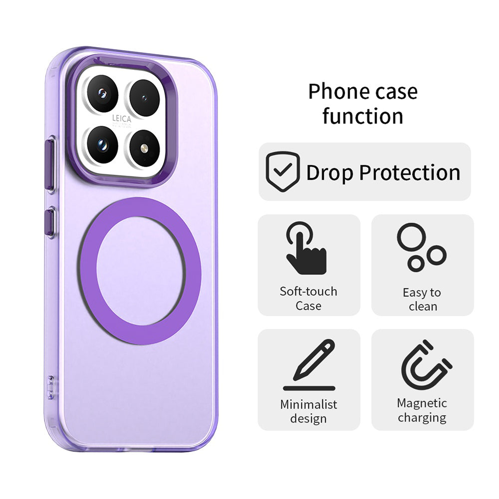 Husa de protectie Techsuit CandyCase MagSafe compatibil cu Xiaomi 17, Mov