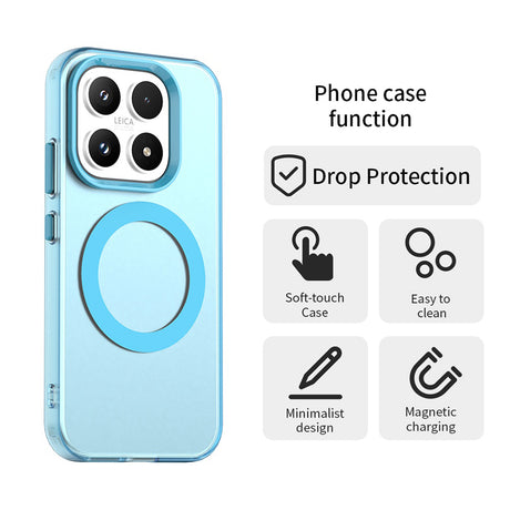 Husa de protectie Techsuit CandyCase MagSafe compatibil cu Xiaomi 17, Albastru