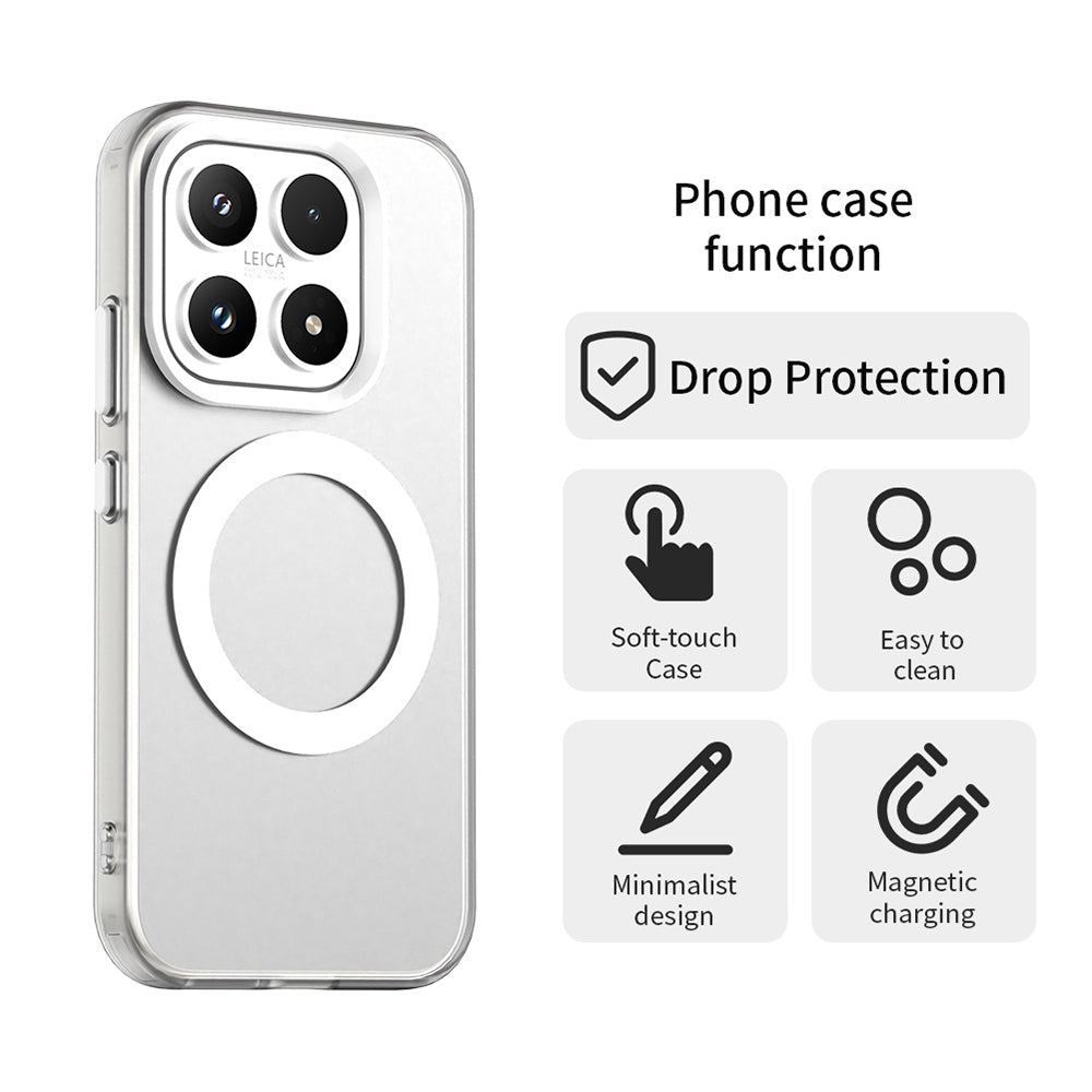 Husa de protectie Techsuit CandyCase MagSafe compatibil cu Xiaomi 17, Alb