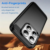 Husa de protectie Techsuit Carbon Silicone compatibil cu Xiaomi 17, Negru