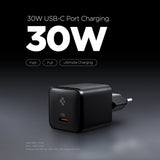 Incarcator Spigen (ACH09493), Type-C, 30W, Fast Charging, Negru