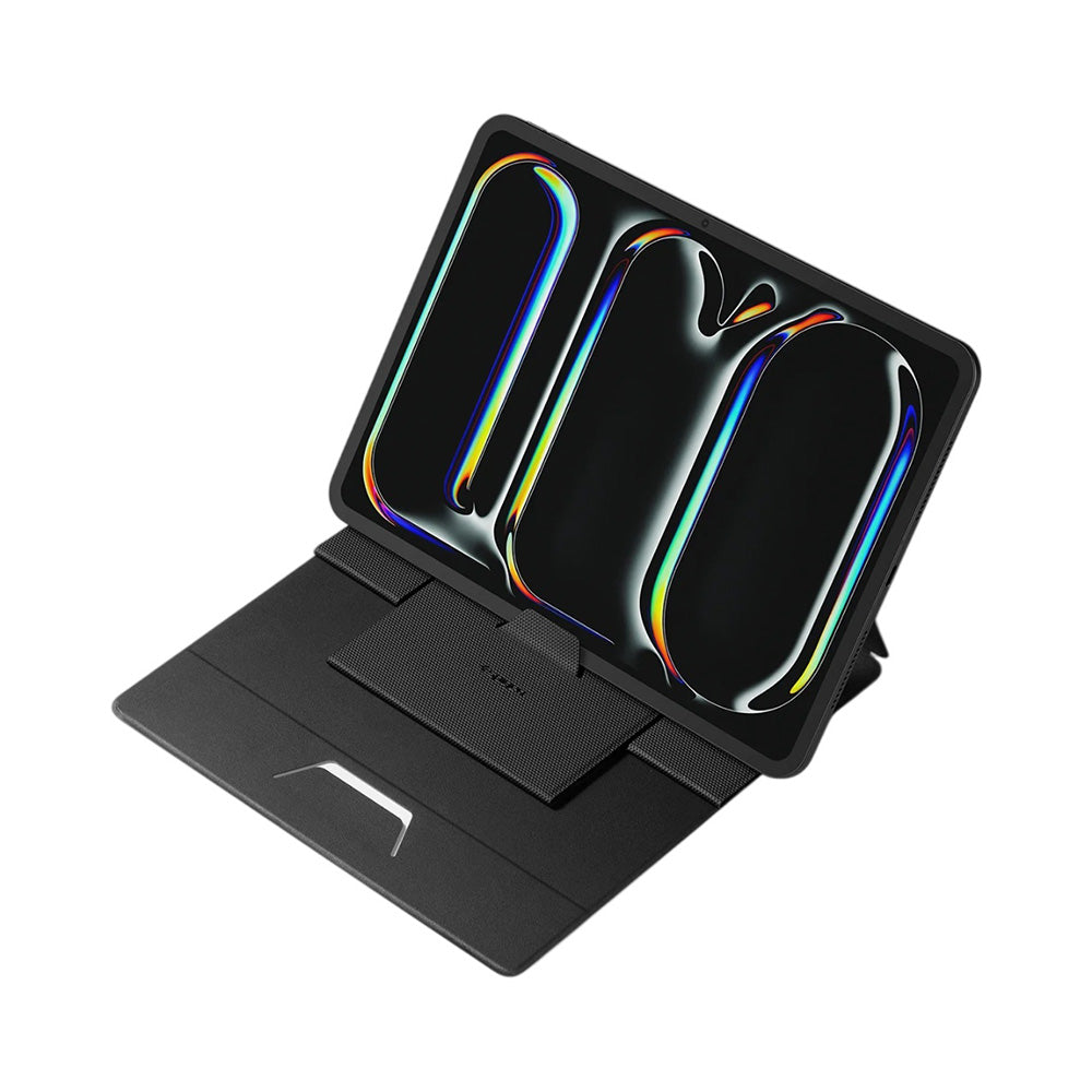 Suport Spigen Slim Fold Laptop Stand LD201-S8 (AMP11117), Foldable, Slim, Stable, Anti-Slip, Non Adhesive, Up to 16", Negru