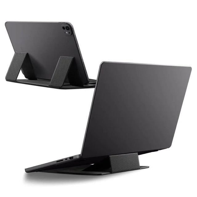 Suport Spigen Slim Fold Laptop Stand LD201-S8 (AMP11117), Foldable, Slim, Stable, Anti-Slip, Non Adhesive, Up to 16", Negru