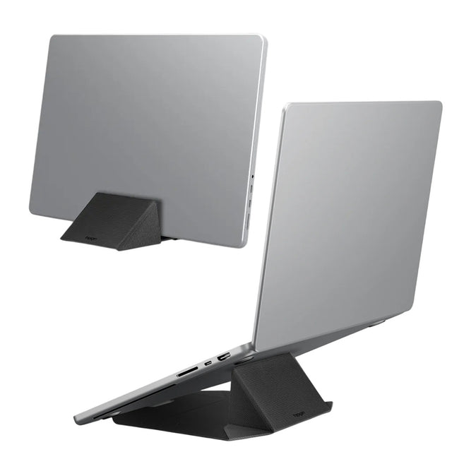 Suport Spigen Slim Fold Laptop LD201-S9 (AMP11118), Vertical Dock, Foldable, Slim, Stable, Anti-Slip, Up to 16", Negru