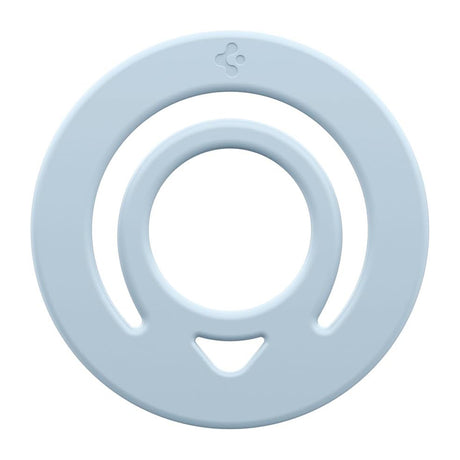 Suport Spigen Phone Ring Dual Pop MagSafe (AMP11368), with Flexible Finger Loop Grip, Dual Magnetic, Silicone, Albastru Deschis