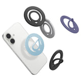 Suport Spigen Phone Ring Dual Pop MagSafe (AMP11369), with Flexible Finger Loop Grip, Dual Magnetic, Silicone, Violet
