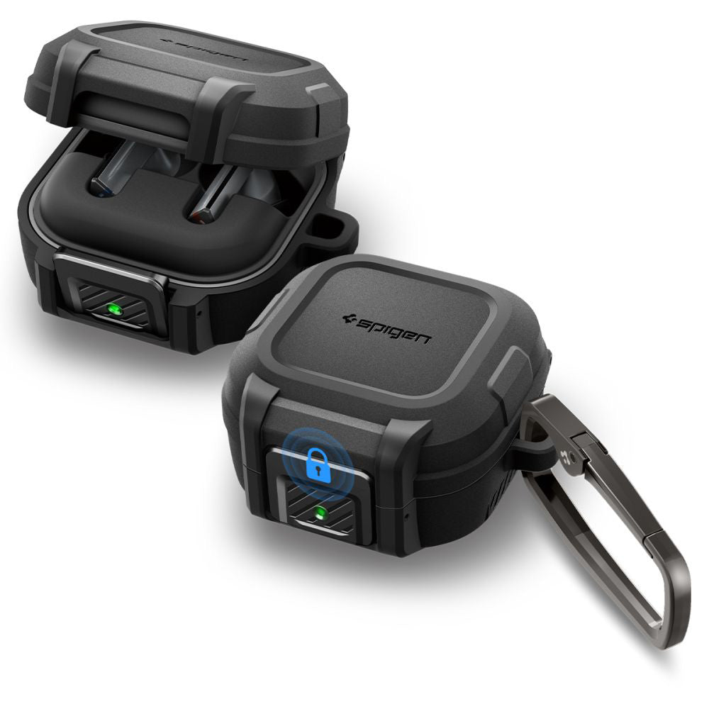 Casti Spigen Lock Fit (ACS11202), Samsung Galaxy Buds 4 / Buds 4 Pro, Negru Mat