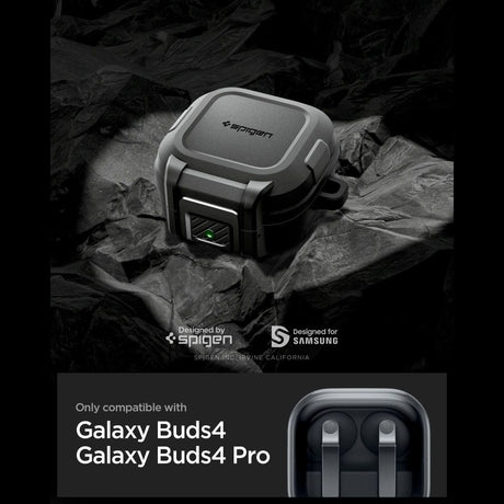 Spigen Lock Fit ACS11202 fekete fülhallgató Samsung Galaxy Buds 4 modellhez