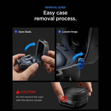 Spigen Lock Fit ACS11202 fekete fülhallgató Samsung Galaxy Buds 4 modellhez