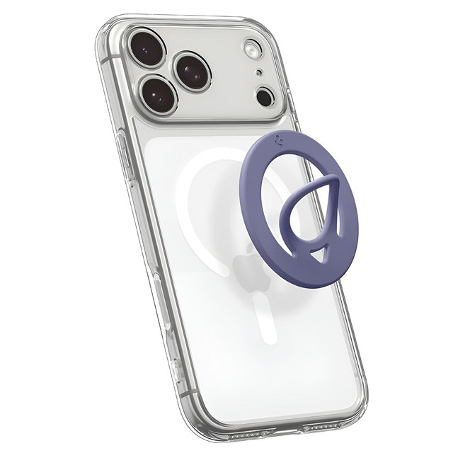 Suport Spigen Phone Ring Dual Pop MagSafe (AMP11369), with Flexible Finger Loop Grip, Dual Magnetic, Silicone, Violet