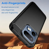 Husa de protectie Techsuit Carbon Silicone compatibil cu Realme 16 Pro, Negru