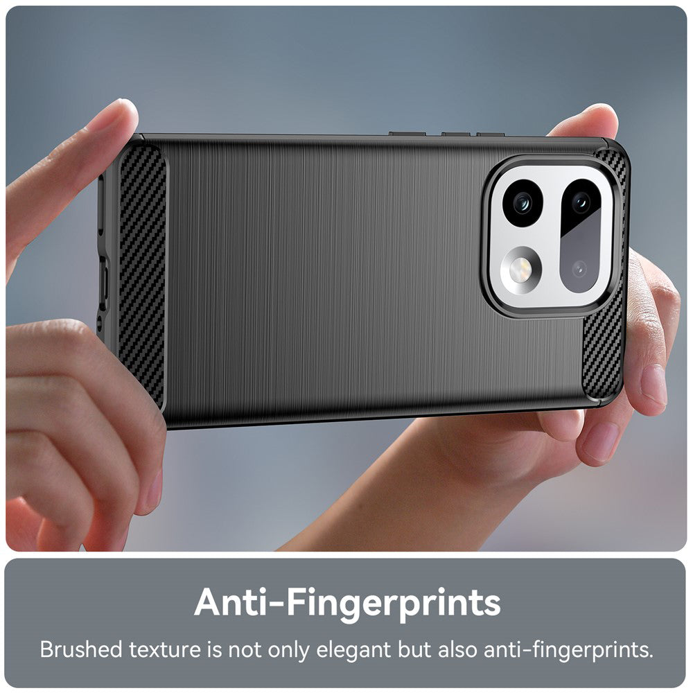 Husa de protectie Techsuit Carbon Silicone compatibil cu Realme 16 Pro+, Negru