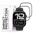 Accesoriu smartwatch Techsuit Nano Flex (set de 2) compatibil cu Apple Watch 10 46mm / 11 46mm, Negru