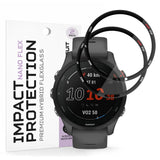 Accesoriu smartwatch Techsuit Nano Flex (set de 2) compatibil cu Garmin Forerunner 255 / Forerunner 255 Music, Negru