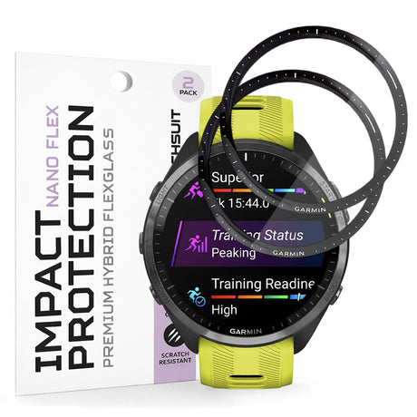 Accesoriu smartwatch Techsuit Nano Flex pentru Garmin Forerunner 965, neagră