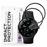 Accesoriu smartwatch Techsuit Nano Flex (set de 2) compatibil cu Google Pixel Watch 4 45mm, Negru