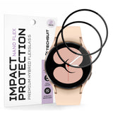 Accesoriu smartwatch Techsuit Nano Flex (set de 2) compatibil cu Samsung Galaxy Watch4 40mm, Negru