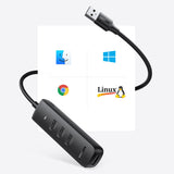 Hub Ugreen CM416 (10915), USB 3.0 la 4x USB-A Type-C, 5Gbps, Negru