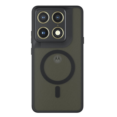 Husă Techsuit PureFrost MagSafe neagră pentru Motorola Signature