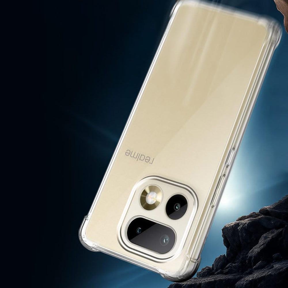 Husa de protectie Techsuit Shockproof Clear Silicone compatibil cu Realme 16 Pro, Transparent