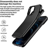 Husa de protectie Techsuit Carbon Silicone compatibil cu Oppo A6 4G, Negru