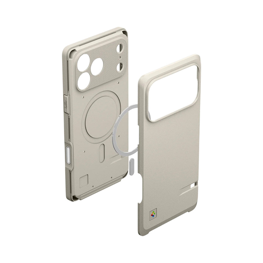 Husa de protectie Spigen Classic LS MagFit compatibil cu iPhone 17 Pro, Bej