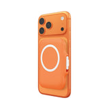 Suport Spigen Magnetic Wallet TinTap MagFit+ (AFA11380), MagSafe, Easy Access, Minimalist Construction, Portocaliu