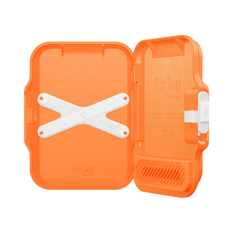 Suport Spigen Magnetic Wallet TinTap MagFit+ (AFA11380), MagSafe, Easy Access, Minimalist Construction, Portocaliu