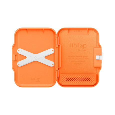 Suport Spigen Magnetic Wallet TinTap MagFit+ (AFA11380), MagSafe, Easy Access, Minimalist Construction, Portocaliu