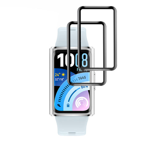 Set de 2 folii Techsuit Nano Flex pentru Huawei Band 11 Pro, negru