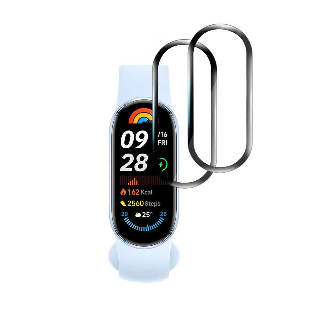 Accesoriu smartwatch Techsuit Nano Flex (set de 2) compatibil cu Xiaomi Mi Band 9 / 9 NFC, Negru