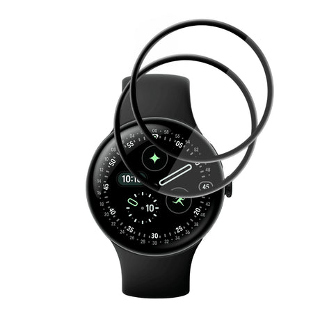 Accesoriu smartwatch Techsuit Nano Flex (set de 2) compatibil cu Google Pixel Watch 4 45mm, Negru