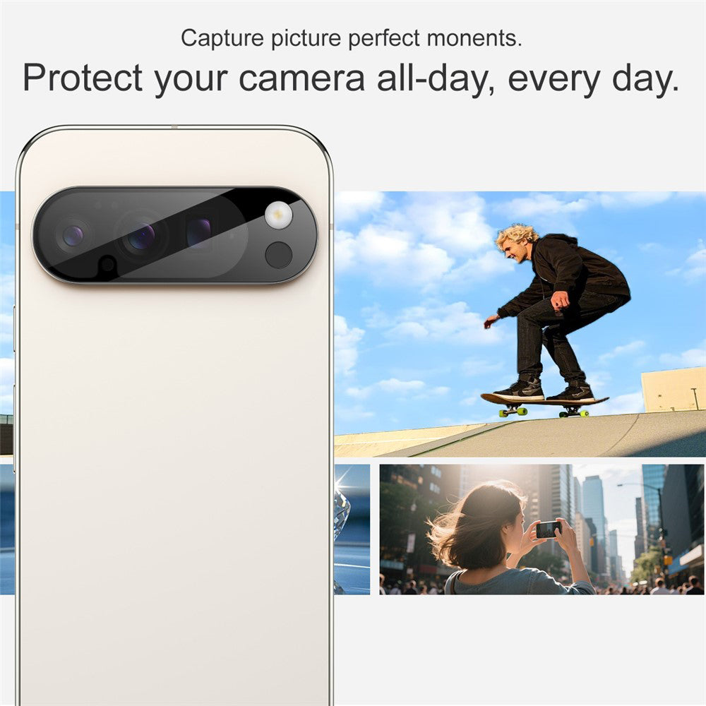 Folie de protectie Techsuit Full Camera Glass compatibil cu Google Pixel 10a, Negru
