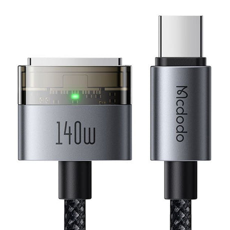 Cablu Mcdodo Magnetic (CA-2070), USB-C to MagSafe 3, 140W, LED Indicator, 2m, Negru