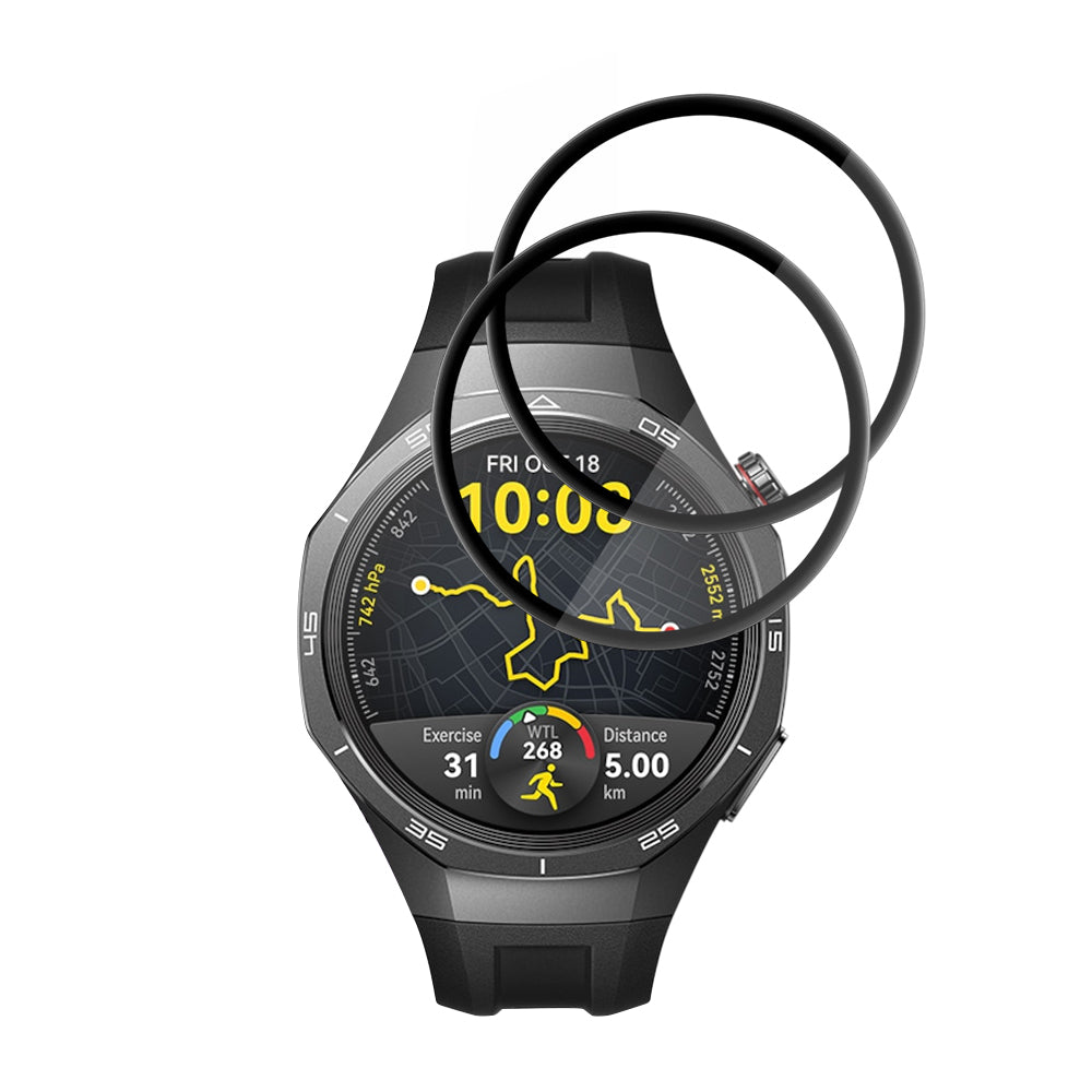 Accesoriu smartwatch Techsuit Nano Flex (set de 2) compatibil cu Huawei Watch GT 5 Pro 46mm, Negru