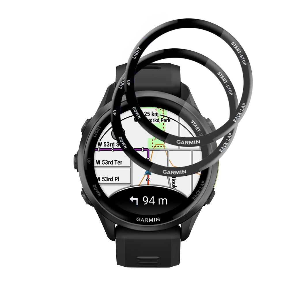 Accesoriu smartwatch Techsuit Nano Flex (set de 2) compatibil cu Garmin Forerunner 970 / Forerunner 570 47mm, Negru